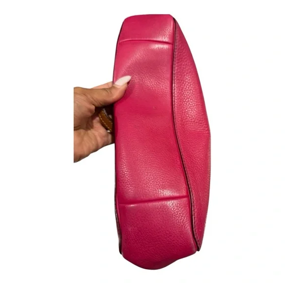 Coach Pink Leather Tote Bag - Picture 5 of 8